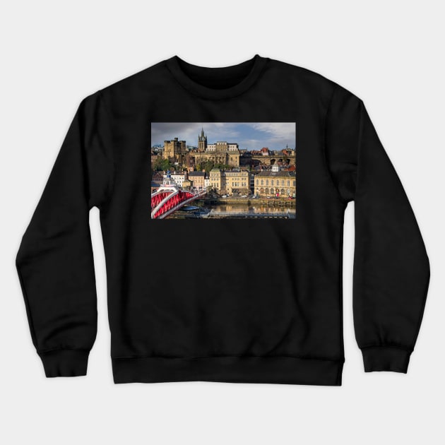 Newcastle Upon Tyne Cityscape Crewneck Sweatshirt by MartynUK